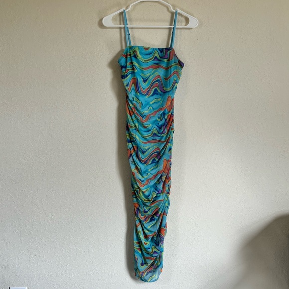 Wild Fable Blue Retro Dress. Size S - Picture 3 of 4